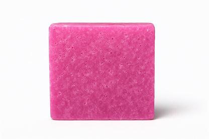 Summer Raspberry Scrub Soap – Exfoliating Vegan Loaf Bar with Shea Butter, Oatmeal & Natural Oils – Handmade Fruity Scented Soap for All Skin Types – 4oz