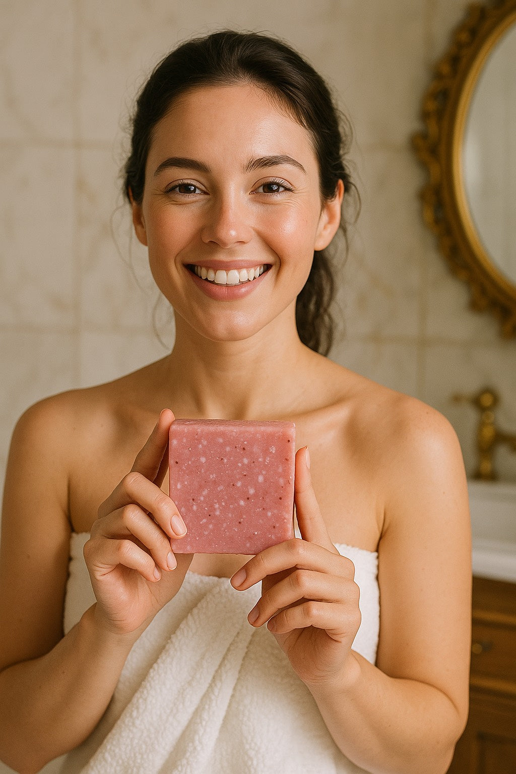 Summer Breeze Scrub Natural Soap – Exfoliating Vegan Bar with Shea Butter, Oatmeal & Sea Salt – Handcrafted Moisturizing Soap for All Skin Types – Gentle Daily Cleanser – 4oz