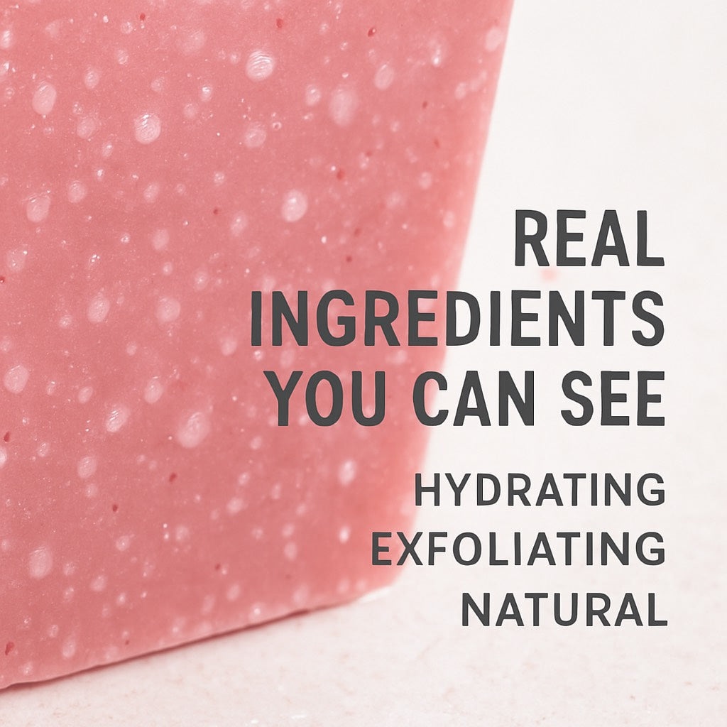 Summer Breeze Scrub Natural Soap – Exfoliating Vegan Bar with Shea Butter, Oatmeal & Sea Salt – Handcrafted Moisturizing Soap for All Skin Types – Gentle Daily Cleanser – 4oz