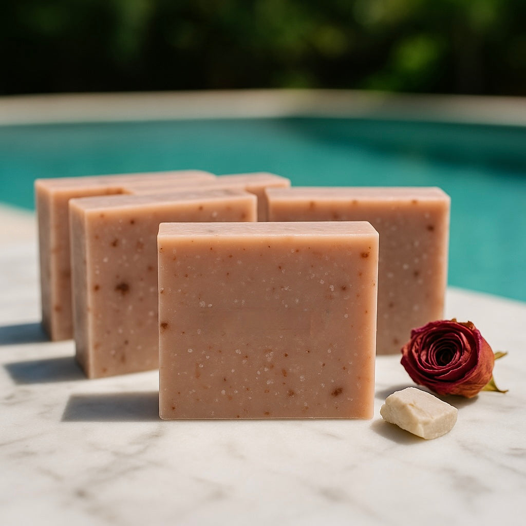 Frosted Rose Soap Bar– Revitalizing Botanical