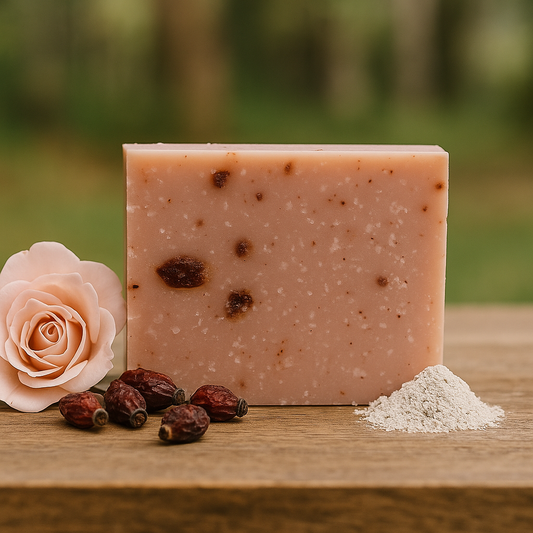 Frosted Rose Soap Bar– Revitalizing Botanical