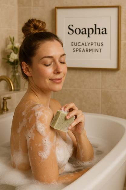 Eucalyptus Spearmint – Invigorating Handmade Soap Bar | Vegan, All Natural & Aromatherapeutic | Crafted in Texas